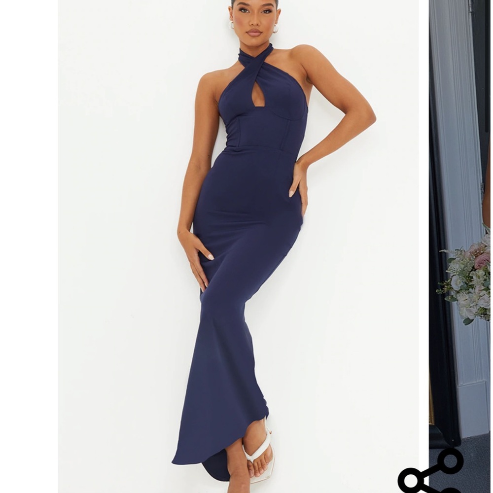 Cross Front corset detail gown